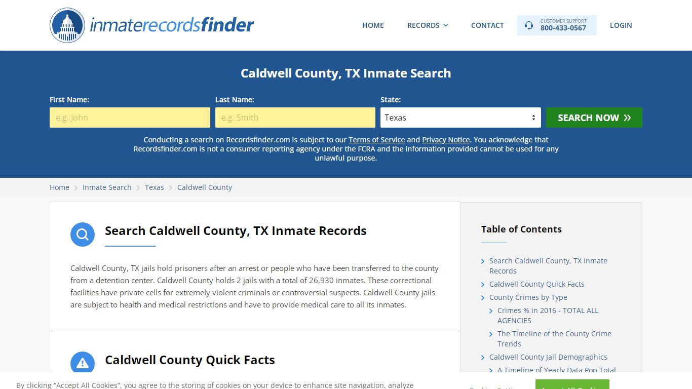 Caldwell County, TX Inmate Lookup & Jail Records Online